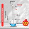 Glass Micro Sublimator Device PTFE Piston Vacuum Sublimator Device with Liquid Accumulation Tank