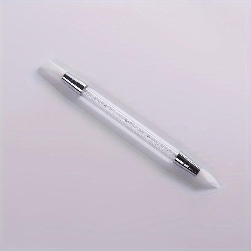 

1pcs Nail Art Brush, 3D Carving Mirror Glitter Powder Dotting Painting Nail Pen, Gel Polish Manicure Tools