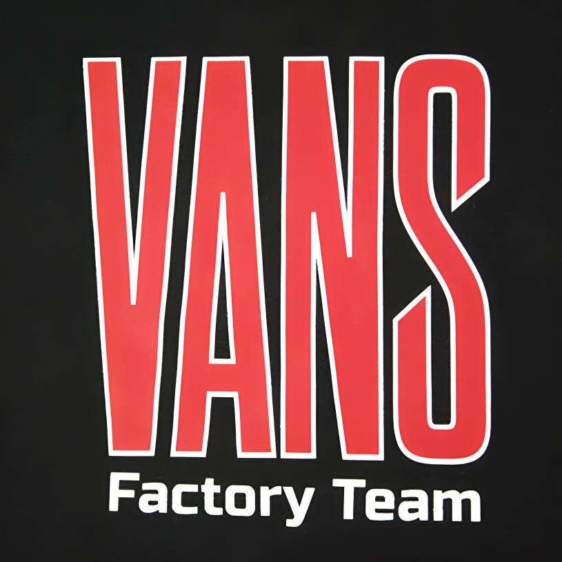 Vans Retro Hoodie Large Logo Fleece Sweatshirt Men Hoodies Black VN0A3QSABLK