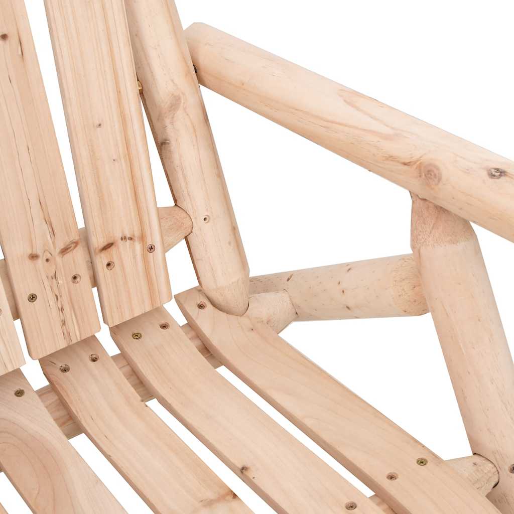 vidaXL Garden Swing Bench 2-Seater 123x96x102 Cm Solid Wood Spruce
