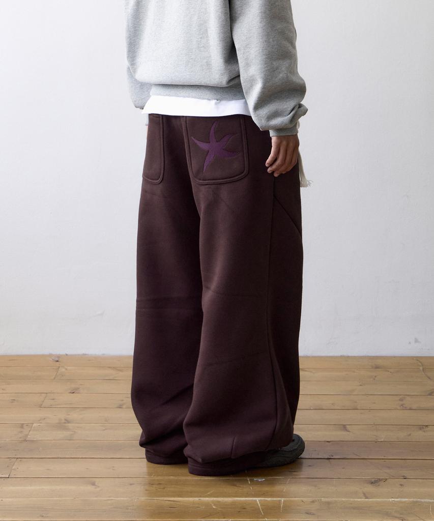 THE COLDEST MOMENT Tcm Starfish Sweat Pants (Burgundy)