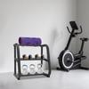 Robust Gym Equipment Organizer, Dumbbell Rack & Kettlebell Holder 220 Lbs Capacity for Weight Plates & Free Weights Organization