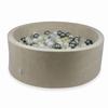 Dry Pool 110X40Cm Velvet Soft Beige With 500pcs Balls: Light Gold, Iridescent, Pearlescent, Transparent, Silver