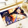 C-Chainsaw Man Floor Mat Bedroom Living Room Flannel Door Mat Non-Slip Home Decor
