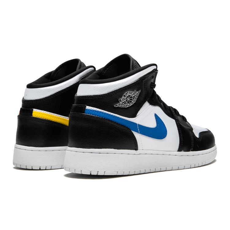 Jordan 1 Retro Mid GS Meerkleurige Swoosh 554725-052