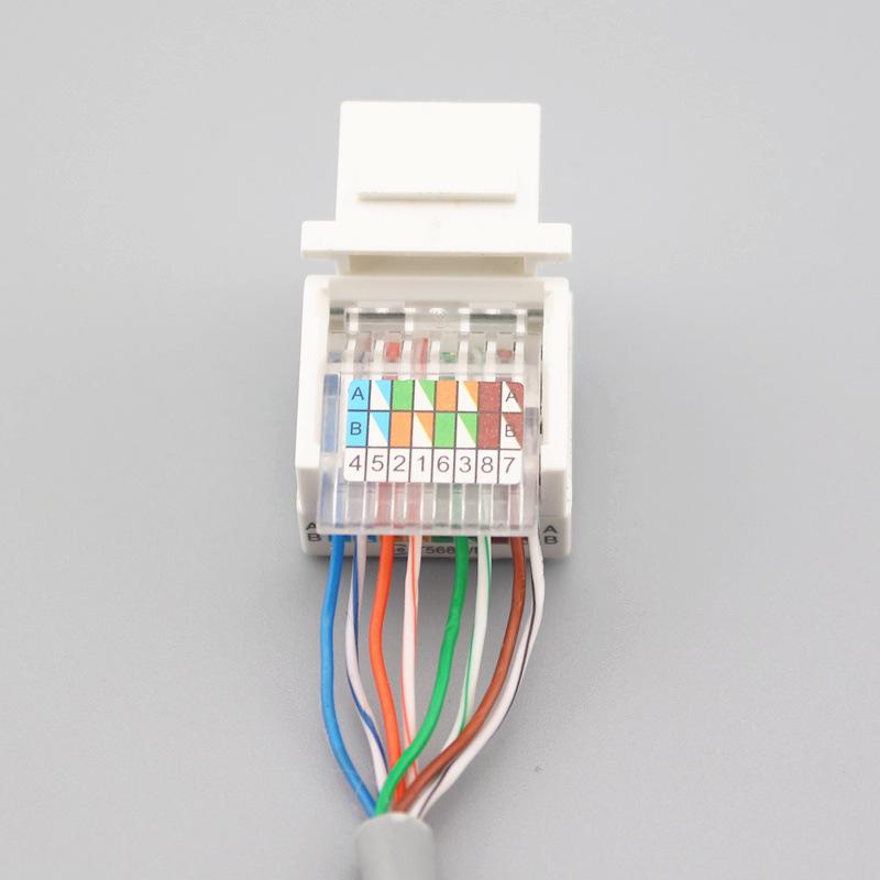 Amp Network Panel Module with Cat5e Cable Socket