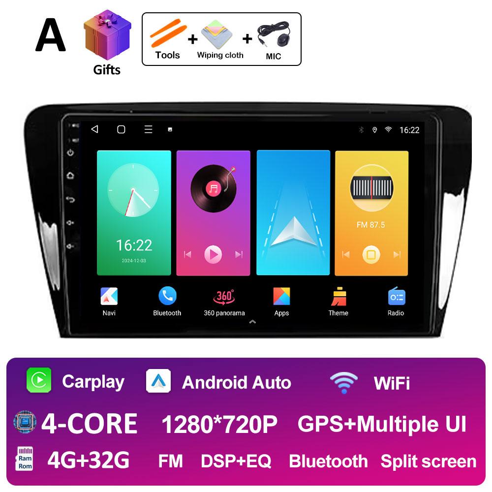 Sistem Inteligent DSP Stereo Pentru Skoda Octavia 3 A7 2013 2014 2015 2016 2017 2018 Player Video Radio Multimedia Auto Ecran QLED IPS