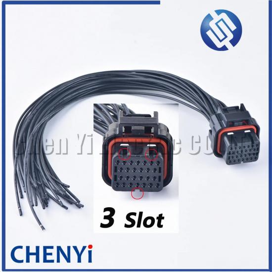 26 Pin Auto ECU Computer Connector Oil Gas Electrical Plug 3-1437290-7 3-1437290-8 1473416-1 1473416-2 With 30cm or 200cm Wires