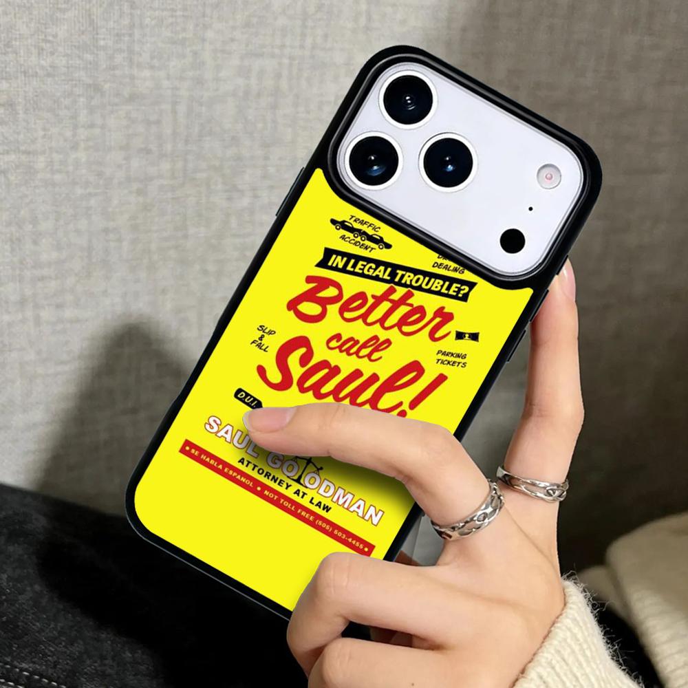 Capa Case for iPhone 17 Air 16 Pro Max 15 Plus 11 13 Mini 14 12 Back Phone Cover Stylish Better Call Saul