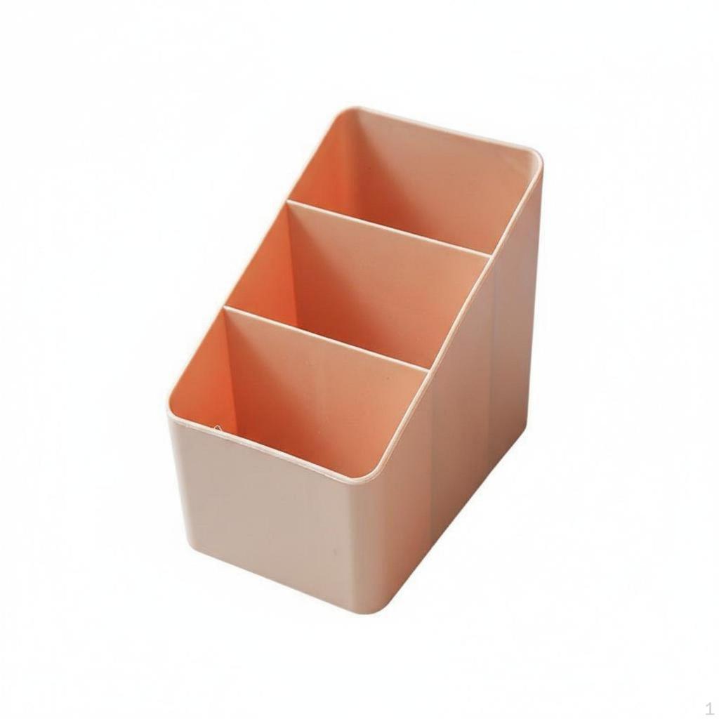 Trapezoid Makeup Organizer Versatile 4Compartment Storage Box Stepped Design Tiered Desk