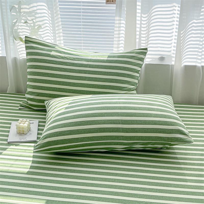 Stripe Style Pillow Case 100% Cotton Pillow Cover 2pcs Pillowsham Home Bed Pillowcase 48x74cm Pillowslip Fundas De Cojines