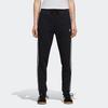 Adidas Originals Regular Tapered Cuff Striped Comfortable Casual Moisture-Wicking Durable Knitted Sports Pants Women Pants Black DH3123