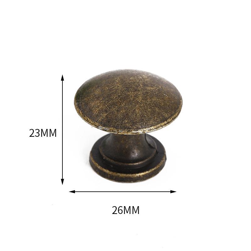 Retro Modern Zinc Alloy Round Pattern Drawer Cabinet Handles