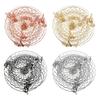 3-Tier Hanging Fruit Basket Stainless Steel Storage Basket Foldable Wire Organizer for Fruits Vegetables Toiletries