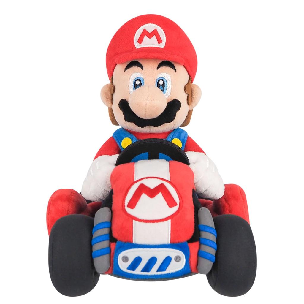 Sanei Boeki Super Mario Kart World Plush Toy, 17cm W X 27cm D X 22.5cm H, MKW01