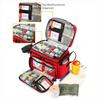 Empty Double Layer Medicine Bag Emergency Rescue First Responder Organizer  Home