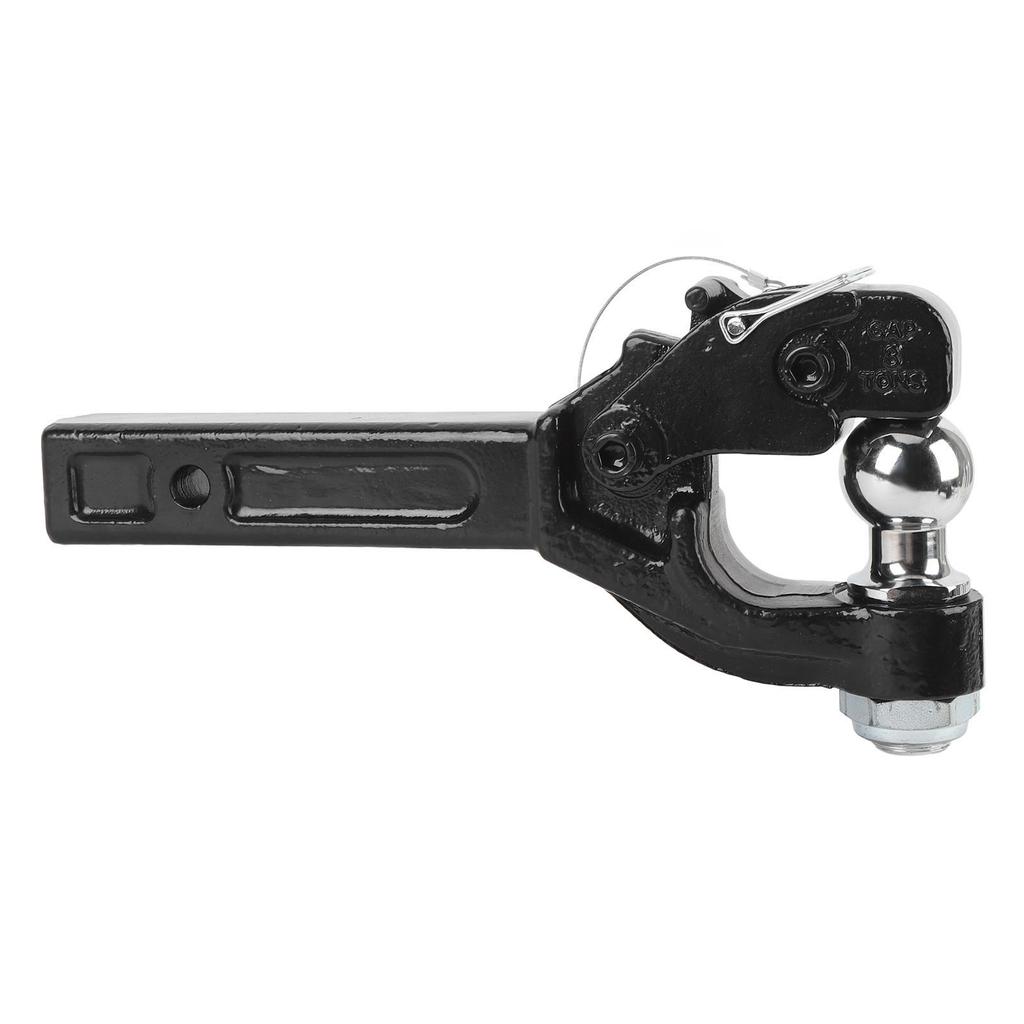 Deichselhaken mit 2-Zoll-Anhängerkupplungskugel 16000 lbs 15 Zoll Länge Receiver-Mount-Kombination Anhängerkupplung für Auto SUV Pickup