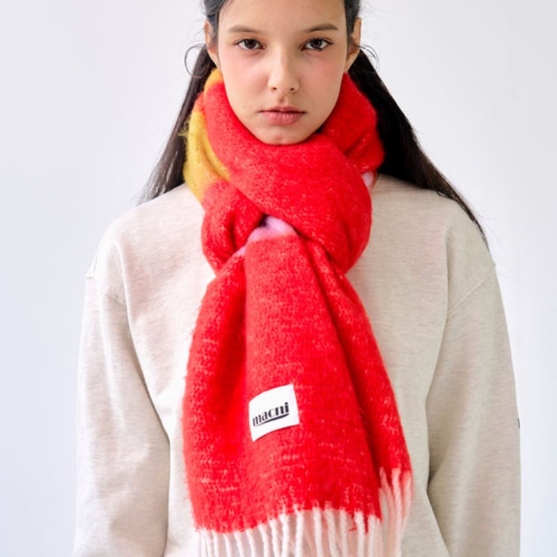 macni RAINBOW MUFFLER_ORANGE