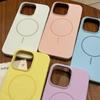Liquid Silicone Magnetic Phone Case For iPhone 17 Air 16 15 Plus 14 Pro Max For Magsafe Wireless Charge Slim Fit Soft Cover