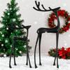 Black Figurine Christmas Decoration, Modern Christmas Figurine, Elegant Interior Holiday Decor