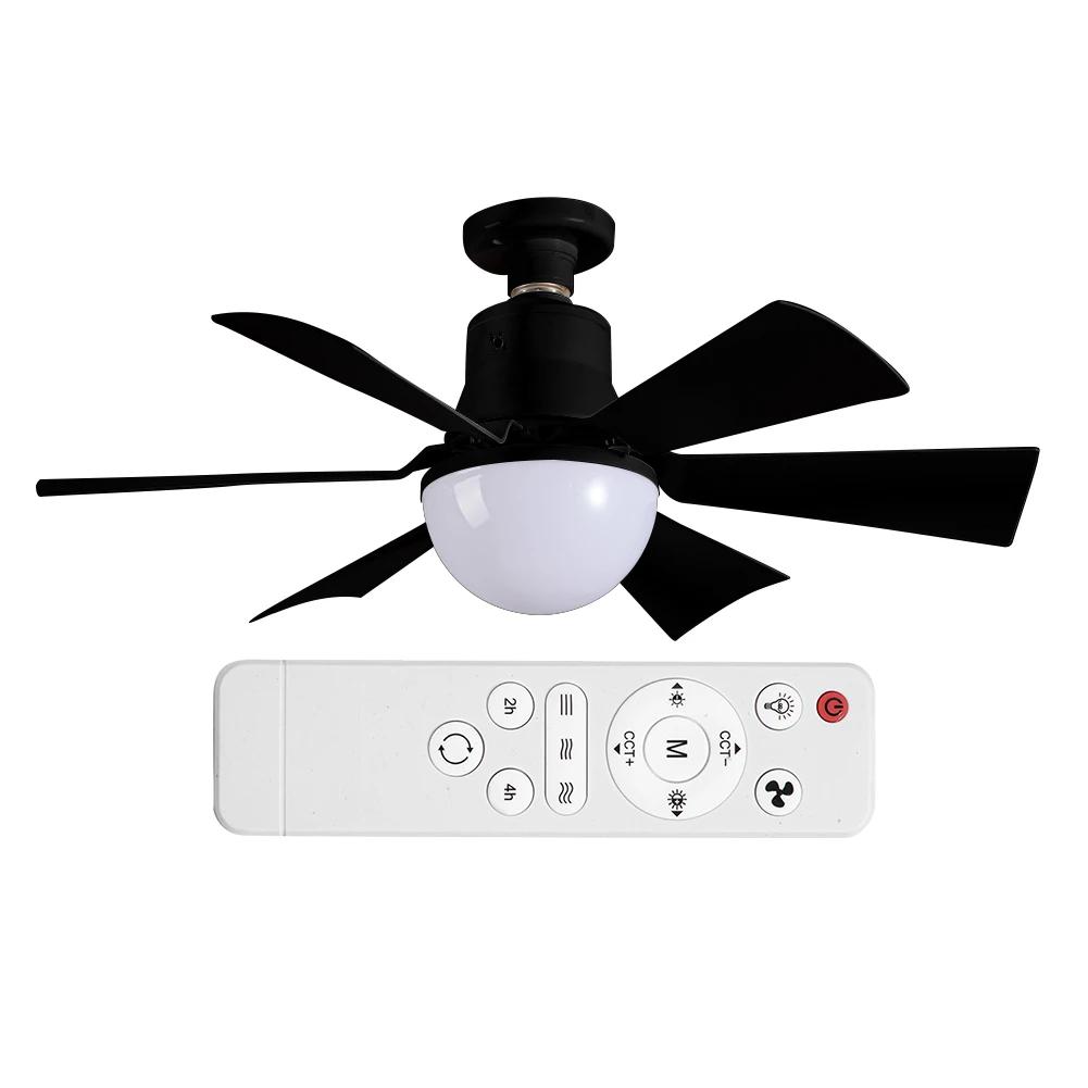 Ceiling Fan Light with Remote Timing Light Bulb Fan 3 Gear Wind Speed Wireless Fan Dimmable for Living Room Bedroom