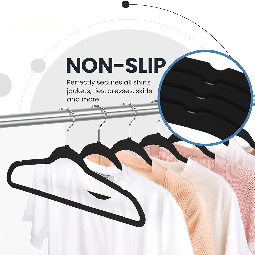 20 Pcs Suit Hangers Ultra Thin Space Saving Coat Hanger and Heavy Duty Clothes Hanger with 360 ° Rotating Hooks for Easy Hanging