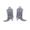 Cowboy Boot Charms Multi Color Alloy Pendants For Western Themed DIY Jewelry