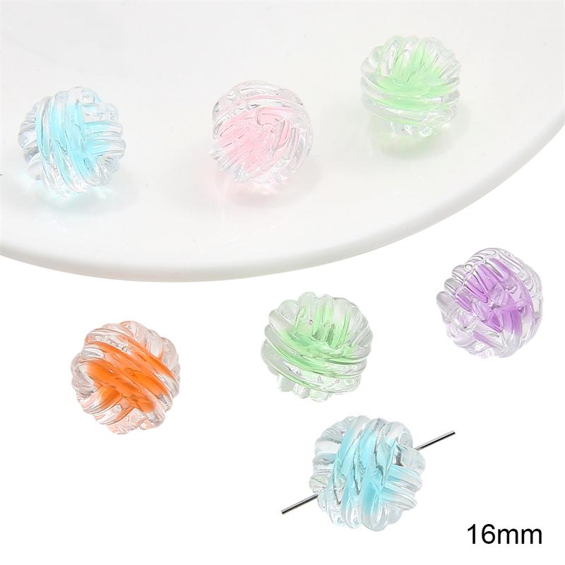 Acrylic Candy Beads Loose Spacer Beads for DIY Jewelry 10pcs