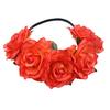 Halloween Rose Hair Band Hair Hoop Cosplay Costume Party Flannel Flowers Crown Headband Festival Hair Garland Wedding