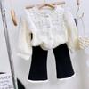 New Style Fleece-Lined Winter Leggings for Girls - Warm, Casual Long Pants WE576