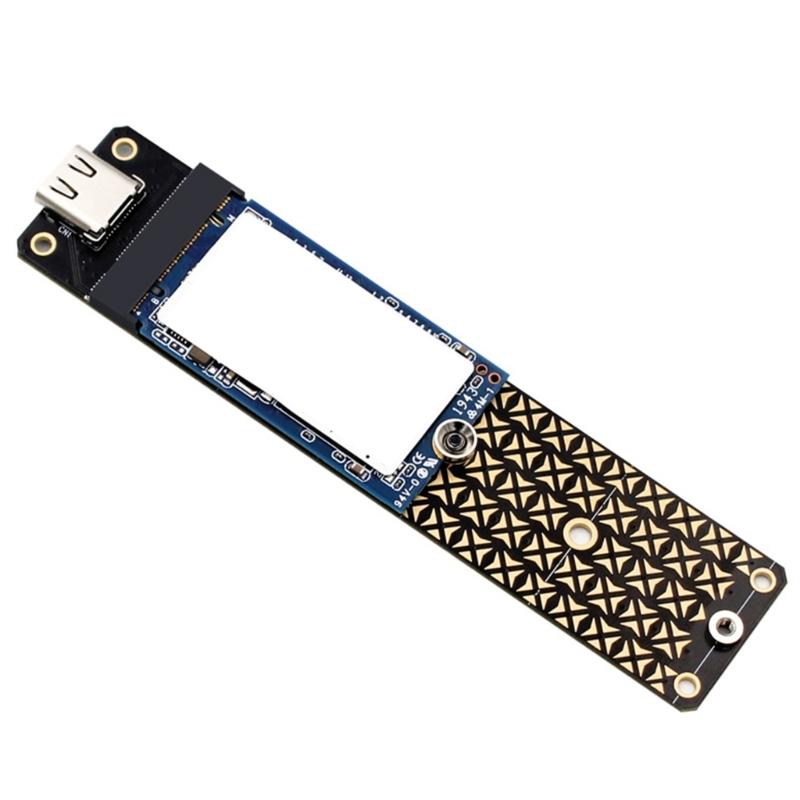 M.2 B Key SSDs To USB 3.2 Adapter Card Type C 10G Expansion Card Adapter Converters for 2230/2242/2260/2JMS580 Risers Ca