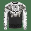 Four-season Trendy Casual Long-sleeved Base Shirt Personalized 3D Digital Round Neck Pullover Print Sweatshirt