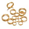 50-100pcs Stainless Steel 5-10mm Open Jump Rings Double Loops Gold Color Split Rings Connectors for DIY Jewelry Making Supplies
