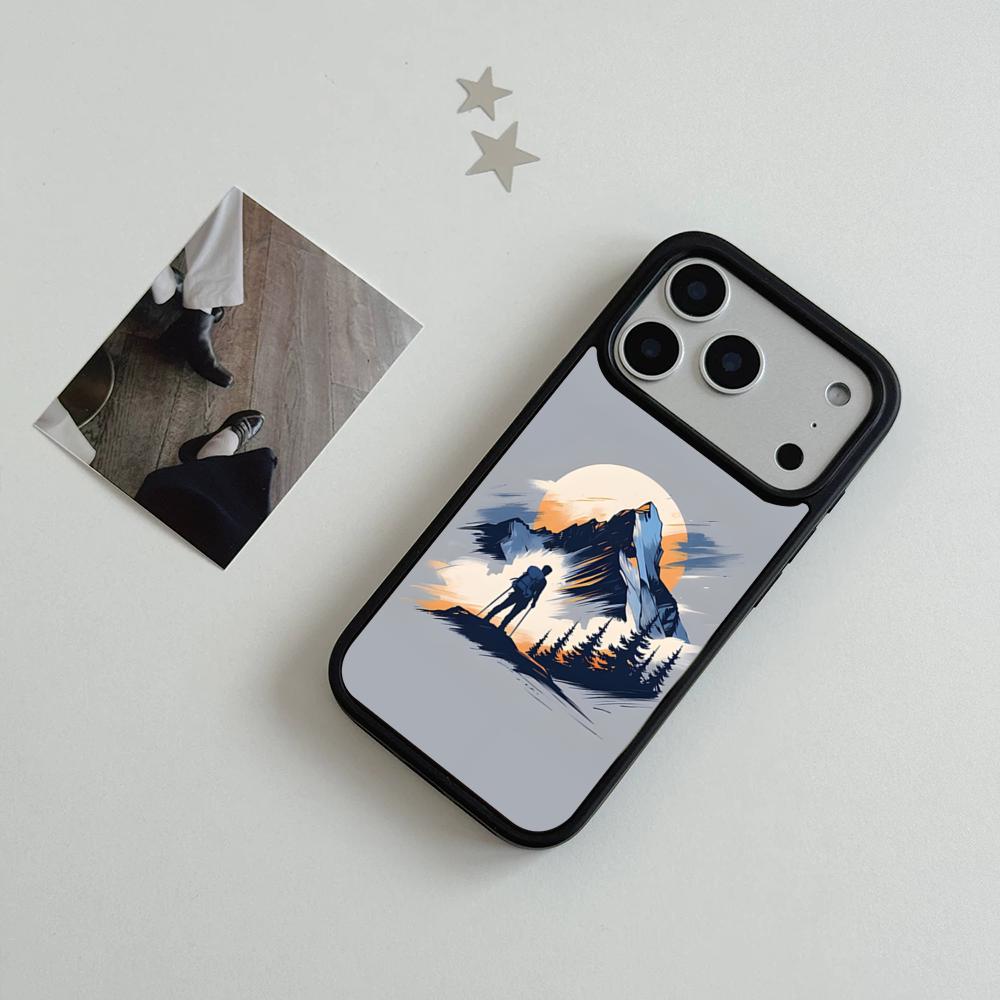 Nature Outdoor Camping Phone Case For IPhone 17 Air 16 15 14 Plus 13 12 11 Pro Max Dual Tone Hard PC Fashion Protective Cover