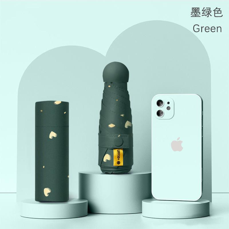 Capsule Sun Umbrella Women's Sunscreen UV Protection Outdoor Parasol Sun Umbrella Dual Purpose Mini 50% Umbrella