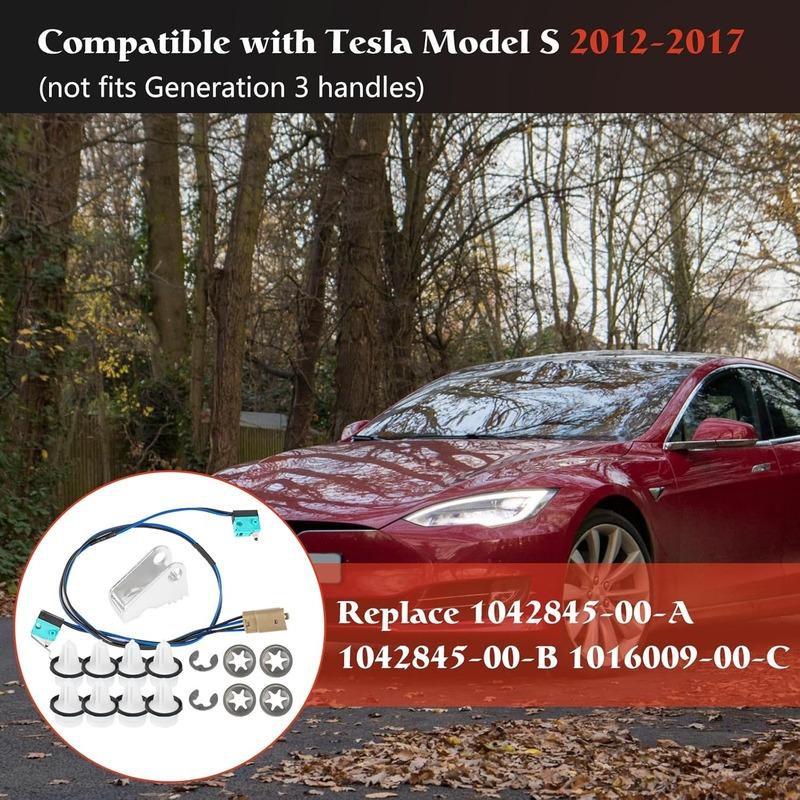 Door Handle Repair Kit Compatible with Tesla Model S 2012-2017 Replaces 1042845-00-A 1042845-00-B 1016009-00-C Micro Contact