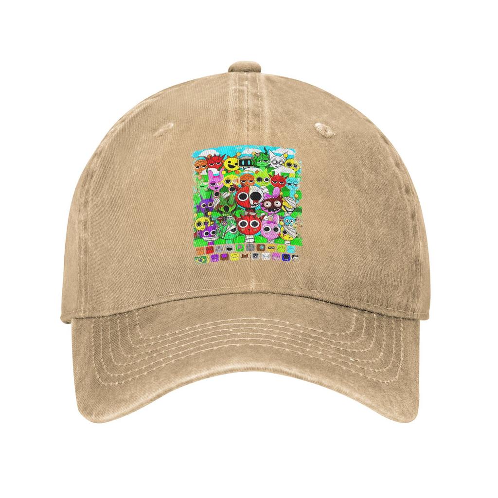 Unisex Niedliche Sprunki Caps Outfits Baseballkappen Mode Lustig Spiel Trucker Hüte Verstellbar