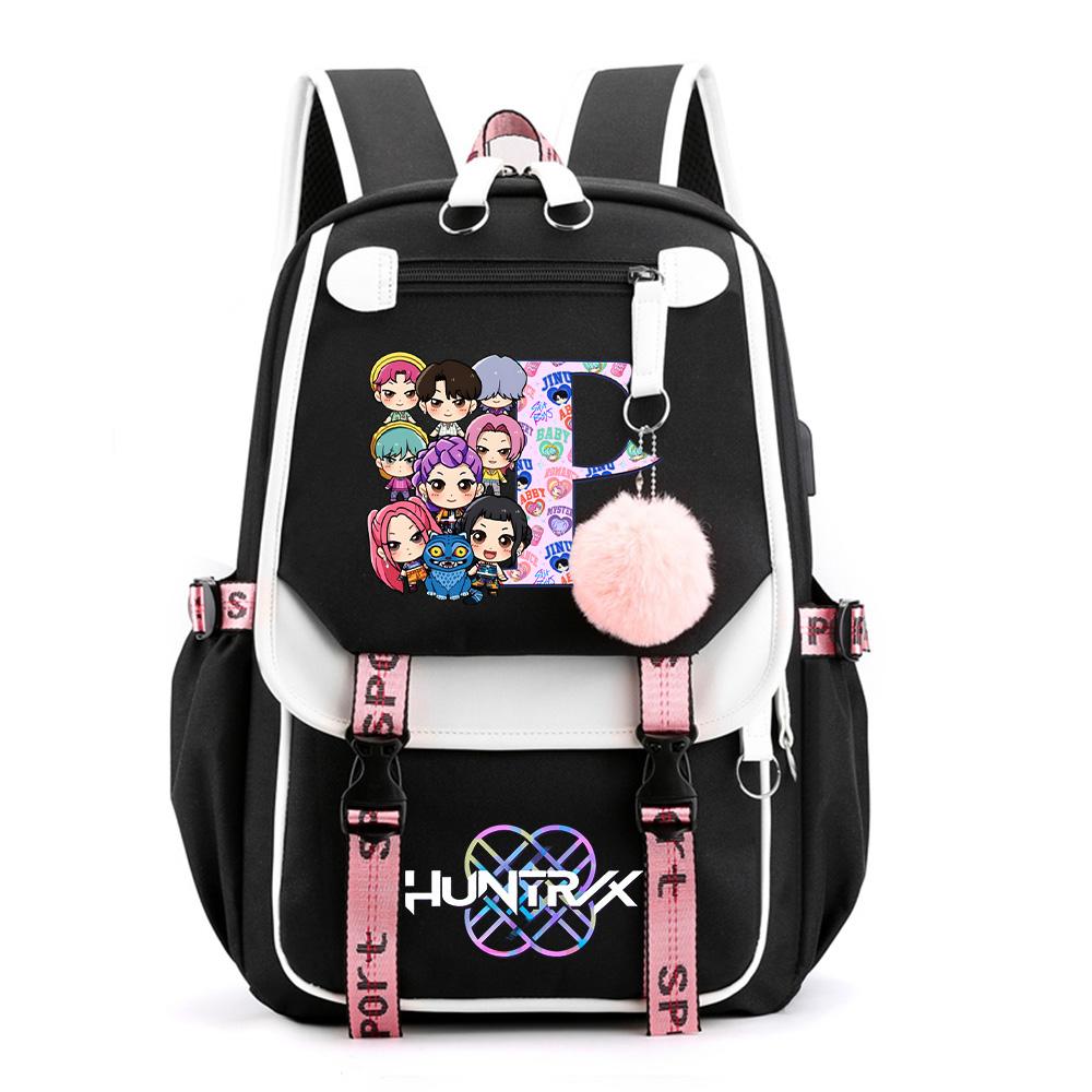 Anime K-pop spausdintas kuprinė mokyklinė paaugliui moksleiviui mergaitei berniukui knygų krepšys didelės talpos neperšlampama kelioninė rankinė vaiko dovana Rucksak