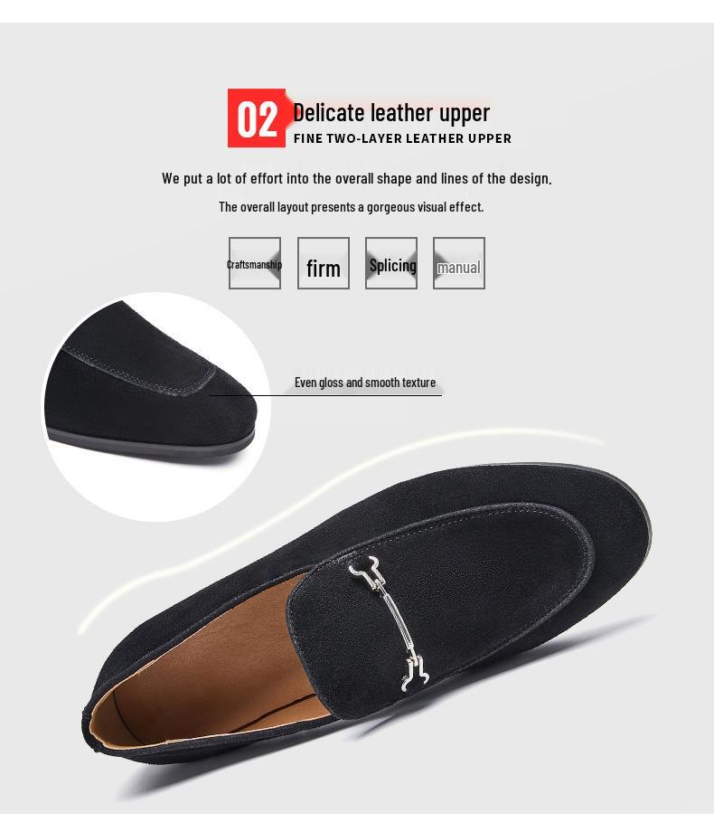 Britischer Sommer-Suede-Leder-Loafer: Mattierte, Atmungsaktive Slipper für Geschäft & Freizeit