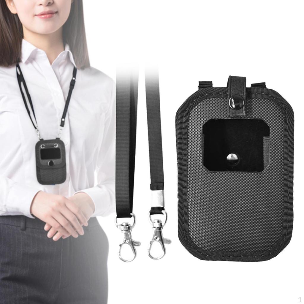 Enforcement Storage Case with Neck Lanyard Outdoor Organizer Lightweight Carrying Bag Pouch