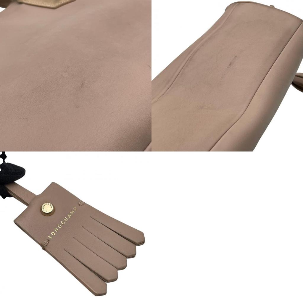 Used Longchamp Tote Bag / Handbag PenelopeTote Bag Light pink/beige leather/Suede Women