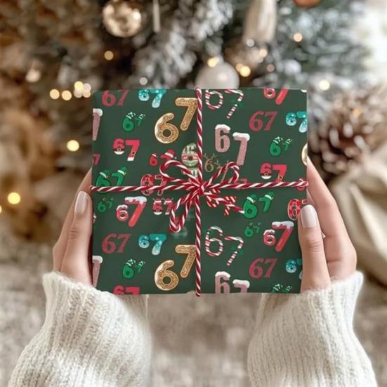 67 Wrapping Paper Christmas Gift Wrap Paper for Kids Holiday Wrapping Roll for Birthday