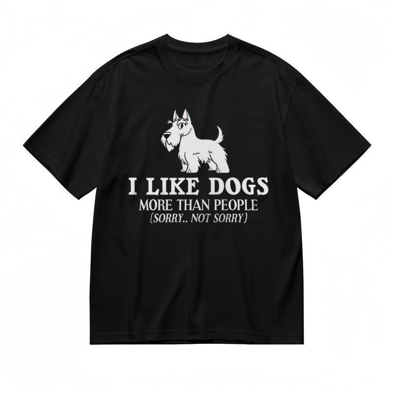 

Женская удобная дышащая классическая футболка с небольшим стрейчем, графическая футболка для любителей собак 4XL