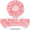 1PC Female Waterproof Shower Cap Double Layer Bath Hair Protector Sleeping Bonnet Efficient Waterproof Hair Cap Satin Bonnet