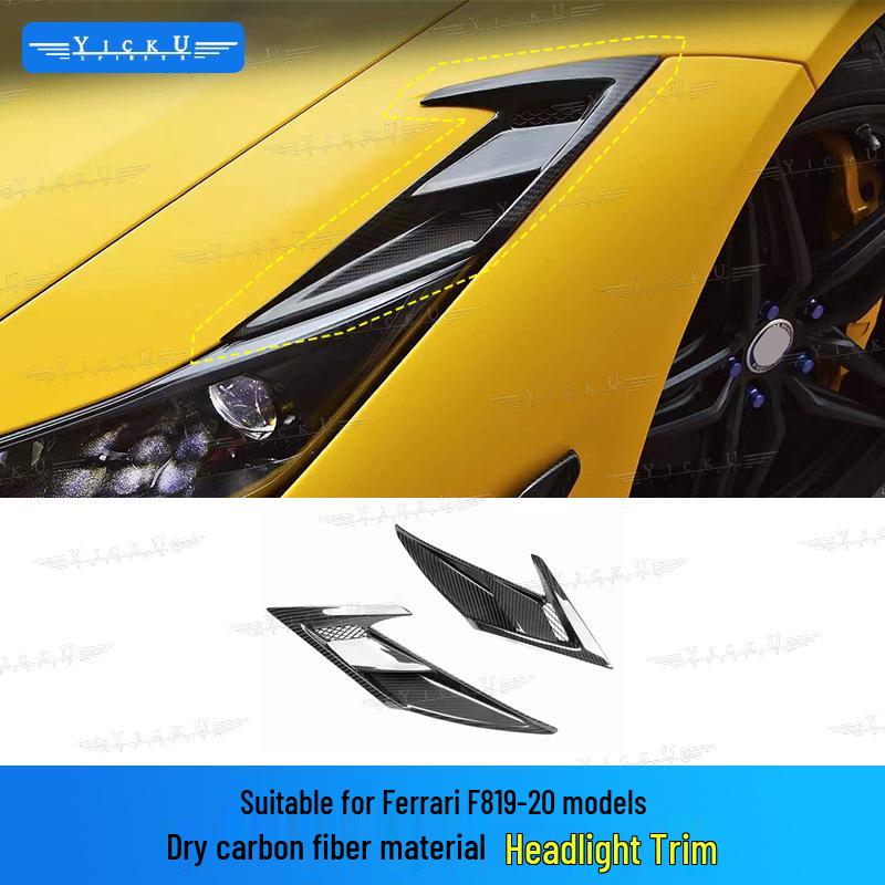 Ferrari F8 PK Style Carbon Fiber Rear Wing Body Kit