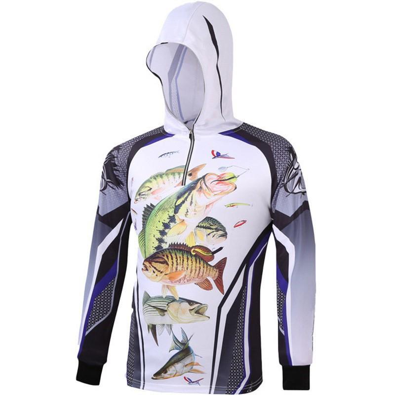 

Sunscreen Clothing Long-sleeved Hooded Fishing Clothes Warm 24-hour Shipping International XXL