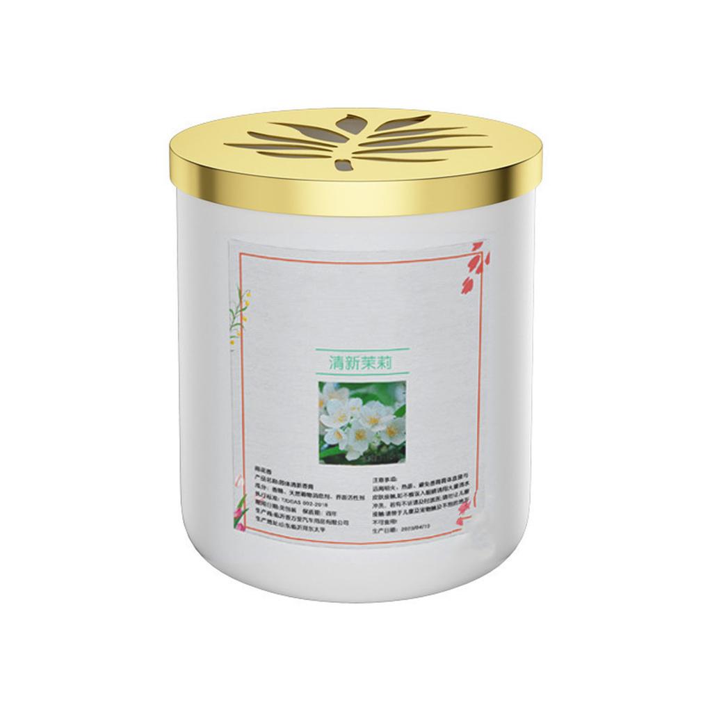 Car Air Freshener Balm Long Lasting Scent Odor Removal Relieve Stress Aromatherapy Balm for Home Office Jasmine 9658D