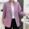 New Temperament Suit Women Korean Fashion Slim Casual Coat Spring Autumn Short Coat Thin Blazers Woman Outwear