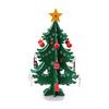 Mini Xmas Tree Model Delicate 3D Xmas Tree Table Decoration for DIY Holiday Gifts Green