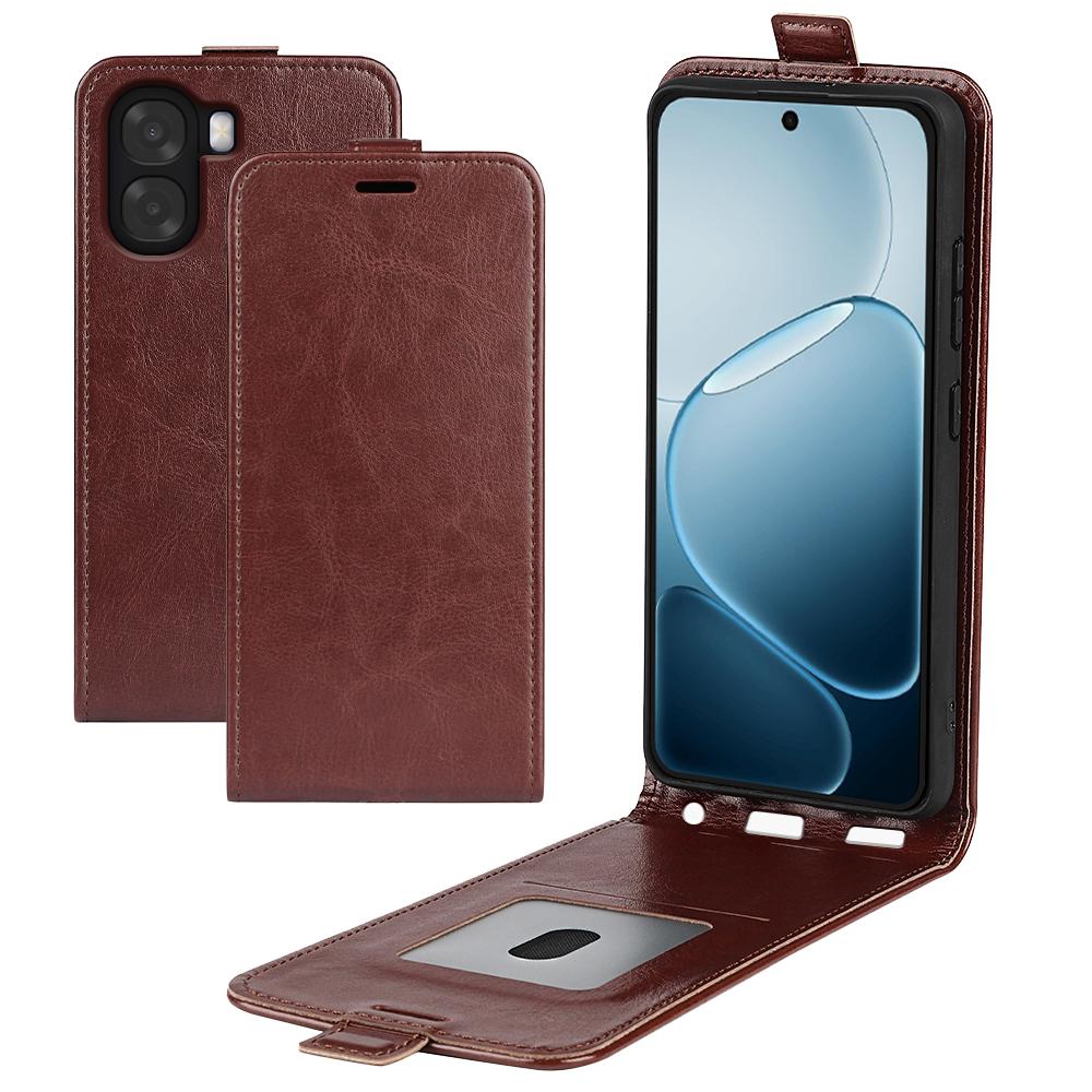 Phone Case For Oppo A6x 5G / A6x 4G with Card Slots Vertical Flip Leather Phone Cover
